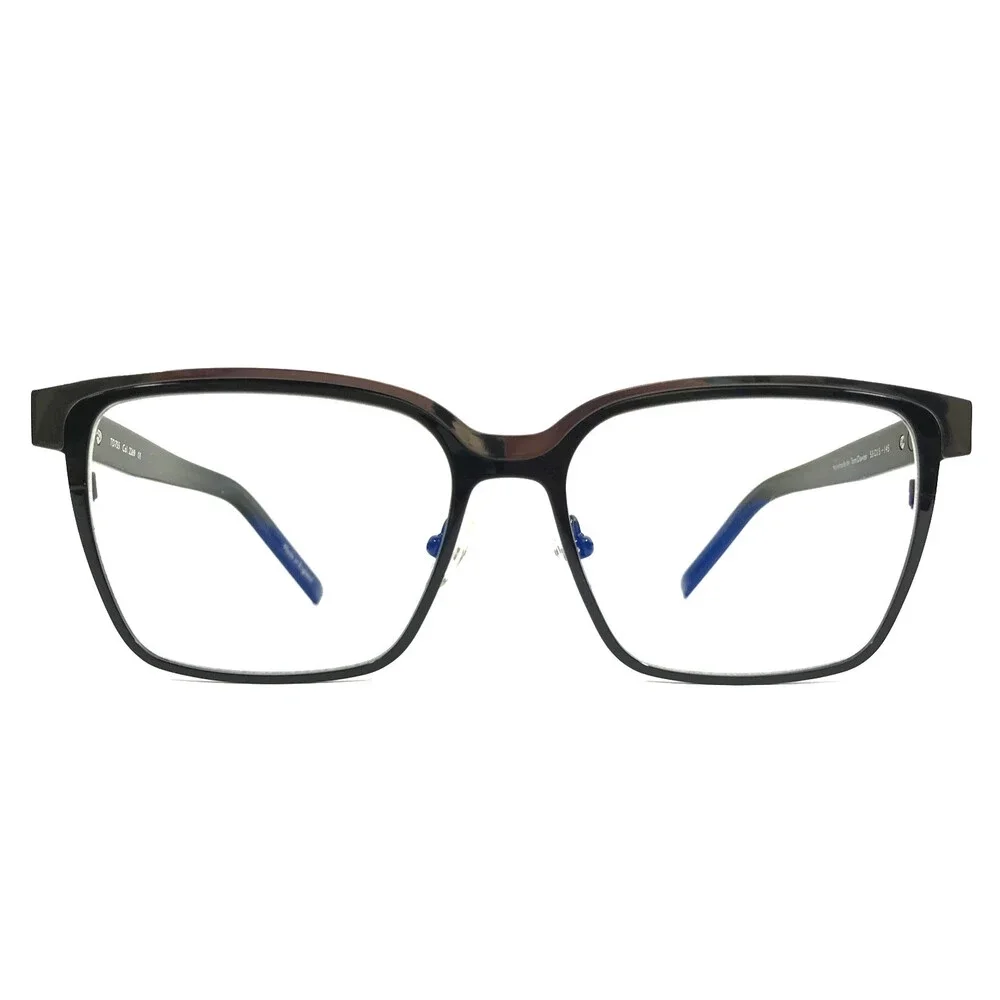 Tom Davies Eyeglasses Frames TD755 Col. 2269 Polished Black Ruthenium 53-15-145